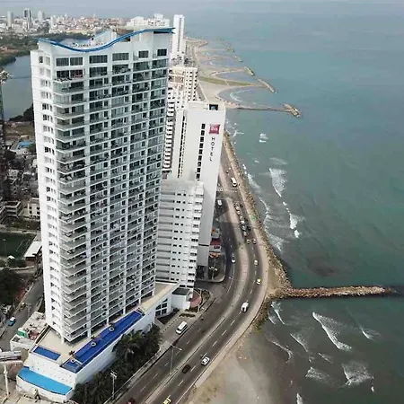 8pax Ocean View Beauty Sunset And Beachfront Apartamento Cartagena
